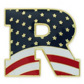 Republican "R" Flag Pin